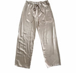 Drawstring Satin Pant Dusty Gold