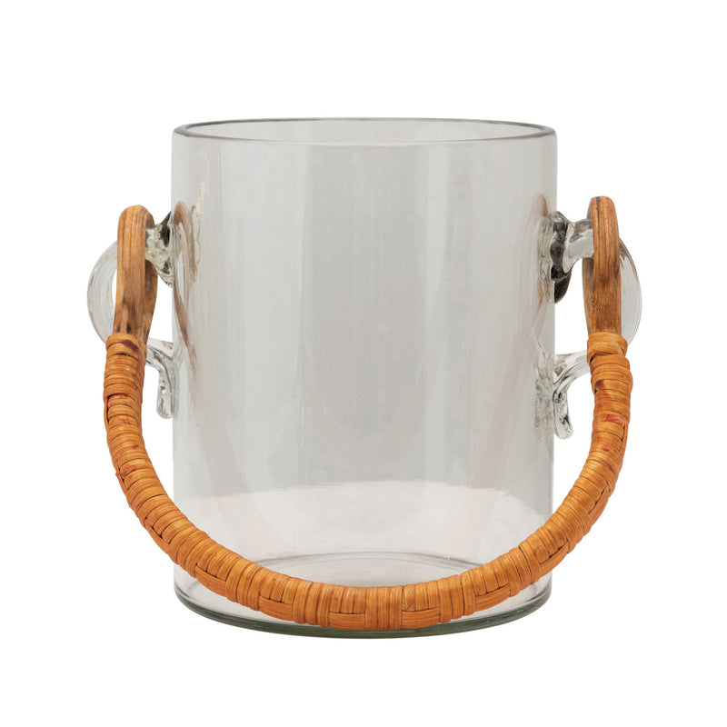 NS Ice Bucket with Bamboo Wrapped Handle