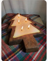BC wooden Christmas tree candle