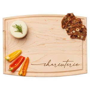 NS Maple Charcuterie Board NB Coordinates with spreader